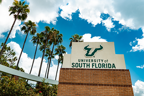 University of South Florida signage